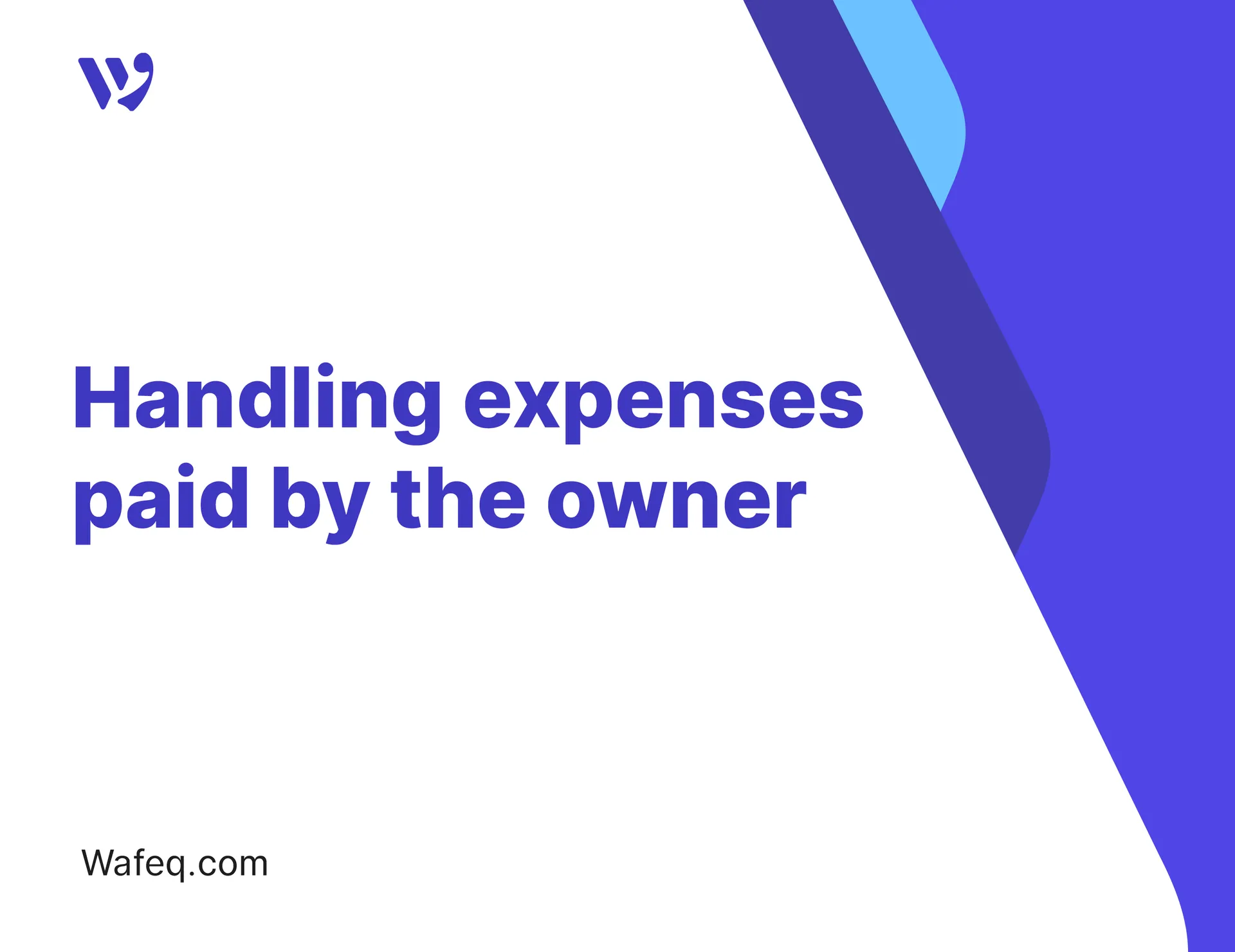 Handling expenses paid by the owner